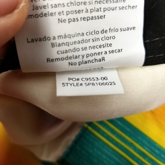 O'Neill 90s Y2k Striped Santa Cruz 11 Inch Board Shorts Swim Trunks Men 36 Green - Picture 4 of 11